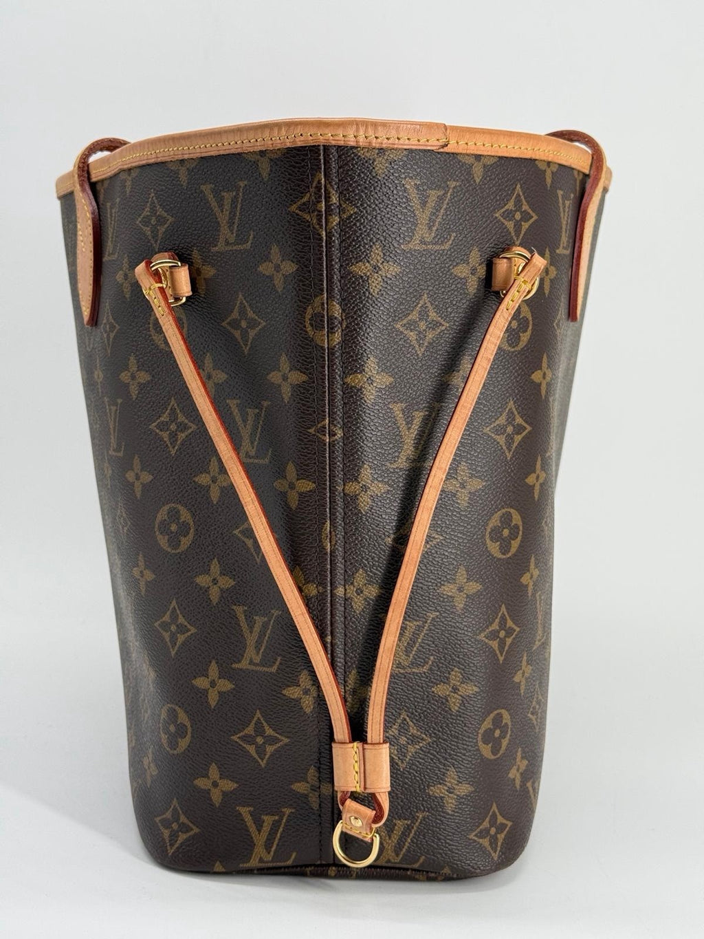 Louis Vuitton Neverfull Tote MM Brown Canvas Monogram Bag — view 5