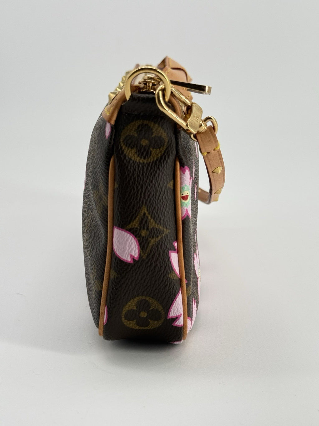 LOUIS VUITTON Monogram Cherry Blossom Takashi Murakami Pochette Accessories Bag — view 4