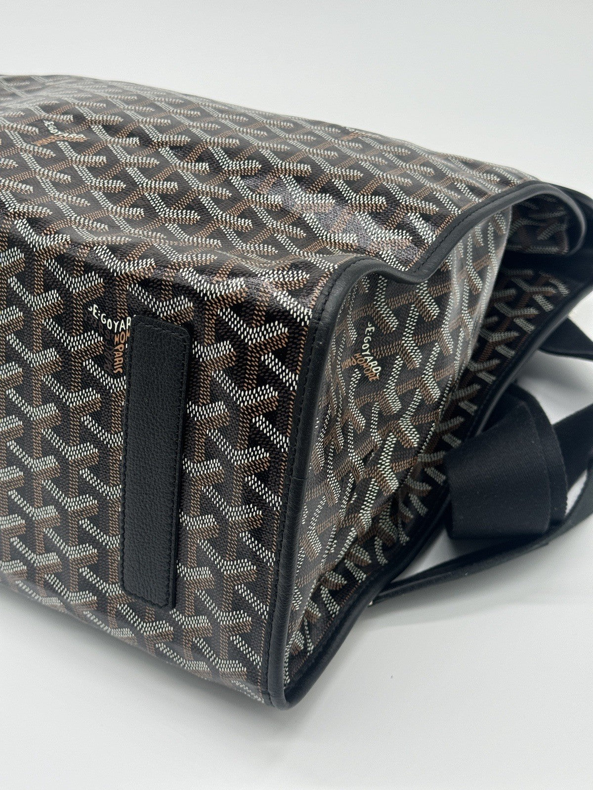 Goyard Saint Leger Backpack Black Monogram Canvas — view 4