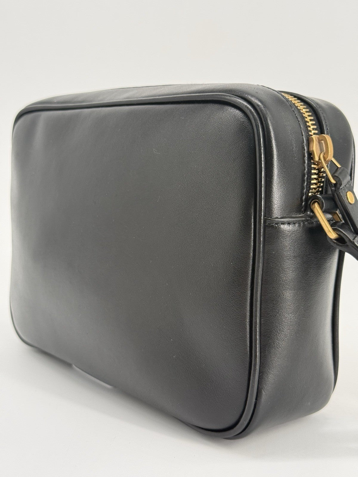 Saint Laurent Leopard Print Lou Camera Crossbody Bag — view 7