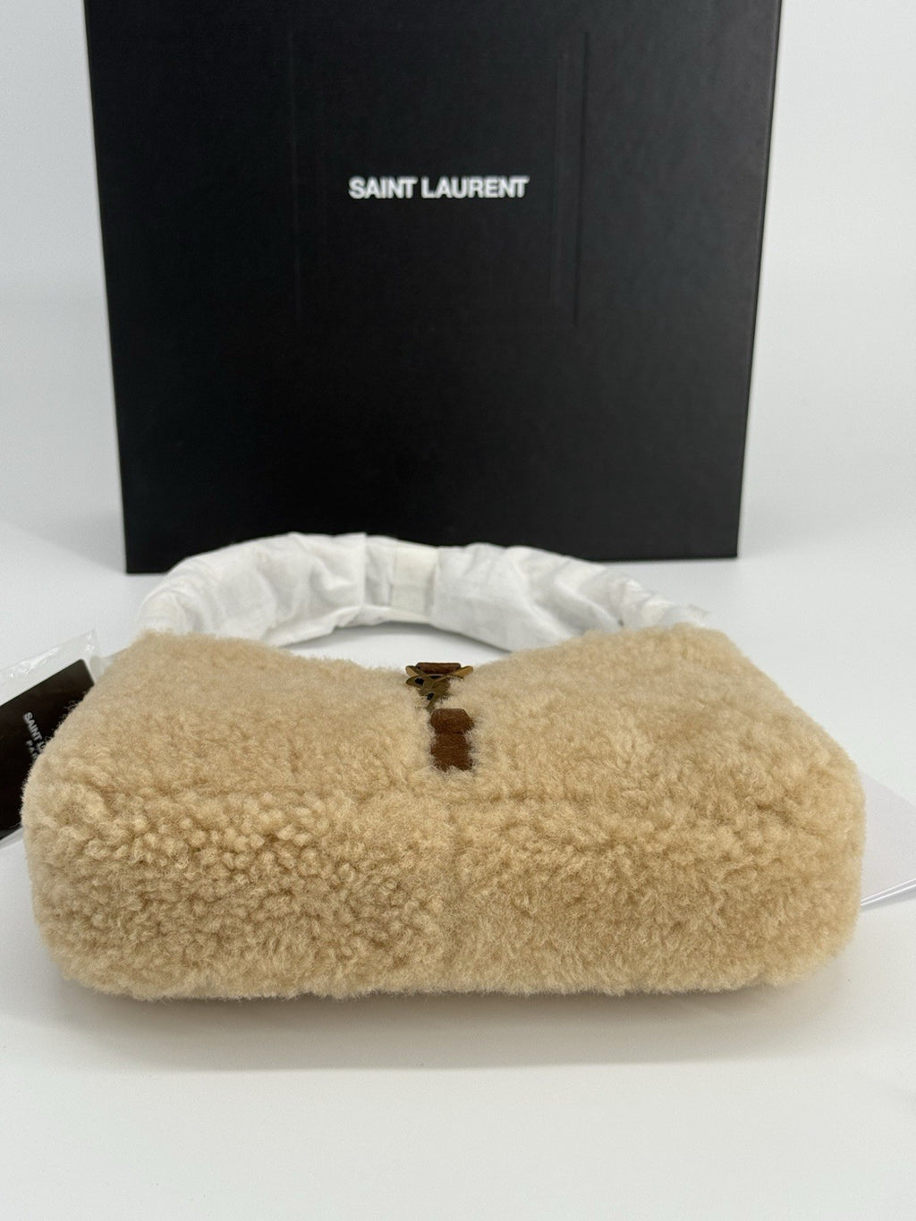 Saint Laurent Le 5 A 7 Mini Shearling Bag — view 7