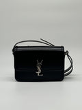 Saint Laurent Solferino  Medium Black Leather Shoulder Bag 2023 — view 1