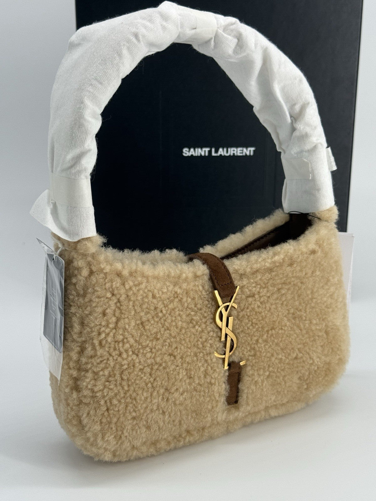 Saint Laurent Le 5 A 7 Mini Shearling Bag — view 2