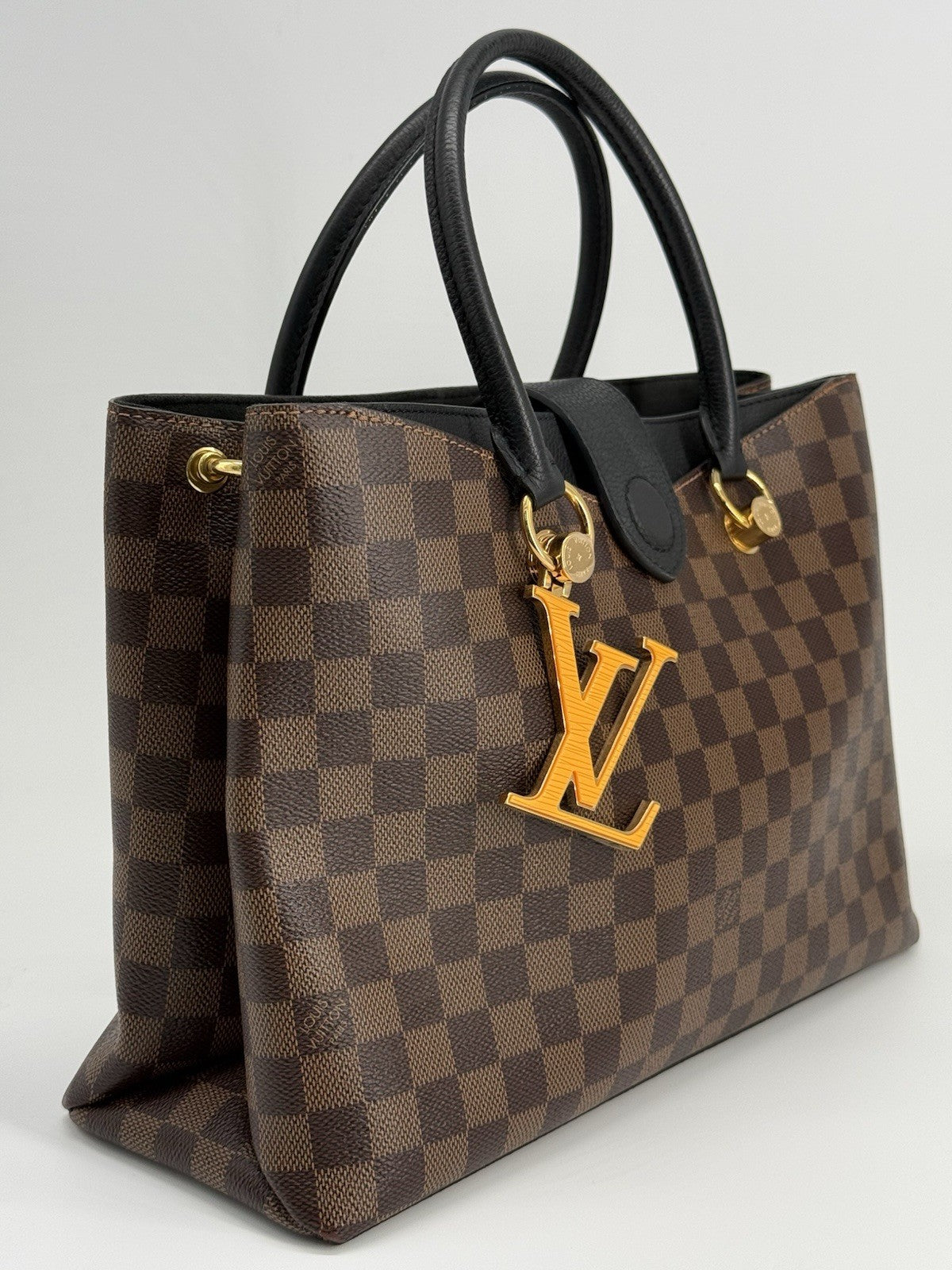 Louis Vuitton Damier Ebene Riverside Top Handle Bag — view 3