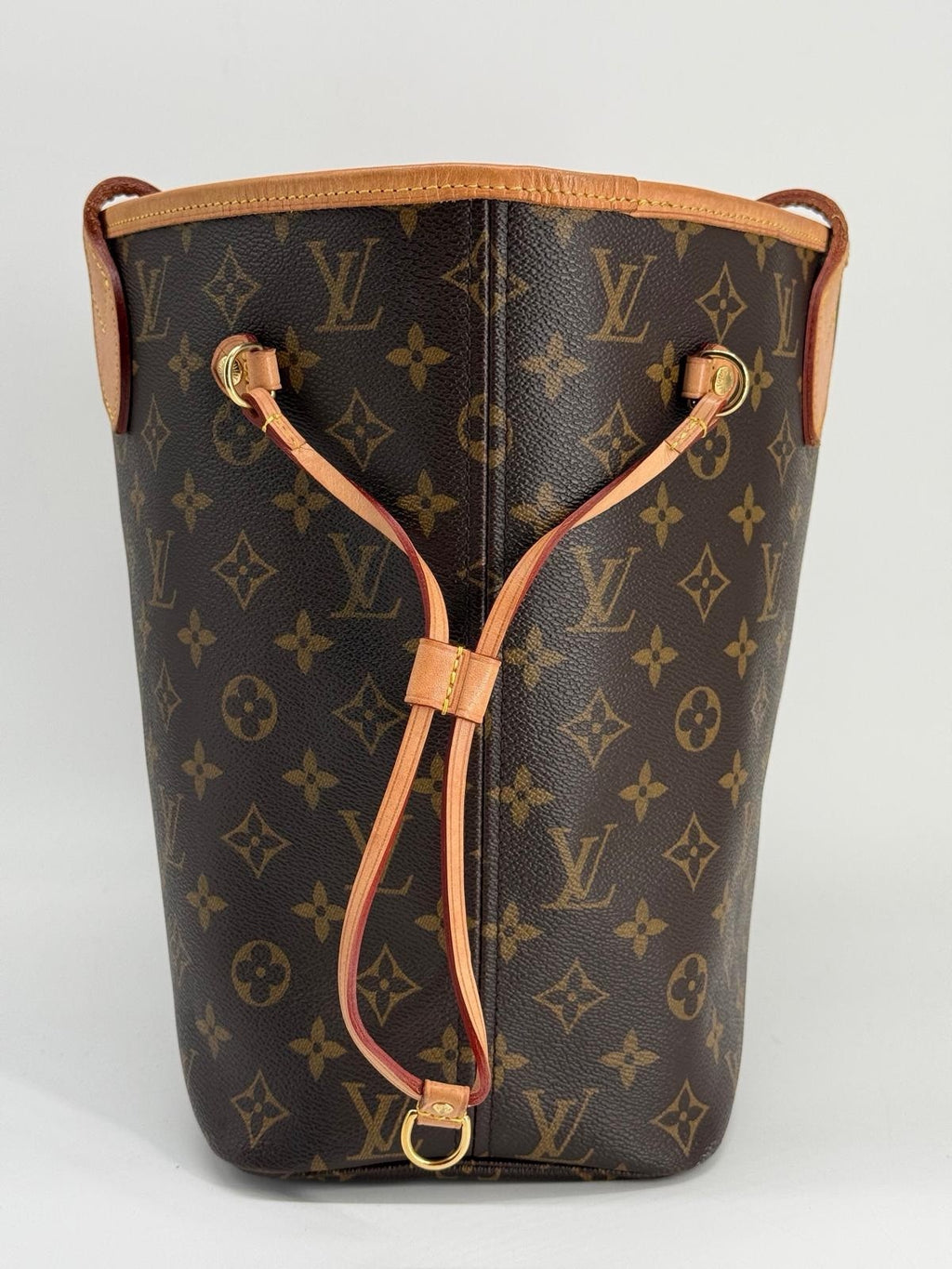 Louis Vuitton Neverfull Tote MM Brown Canvas Monogram Bag — view 2