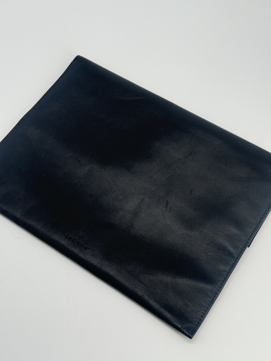 The Row Black Leather Clutch — view 5