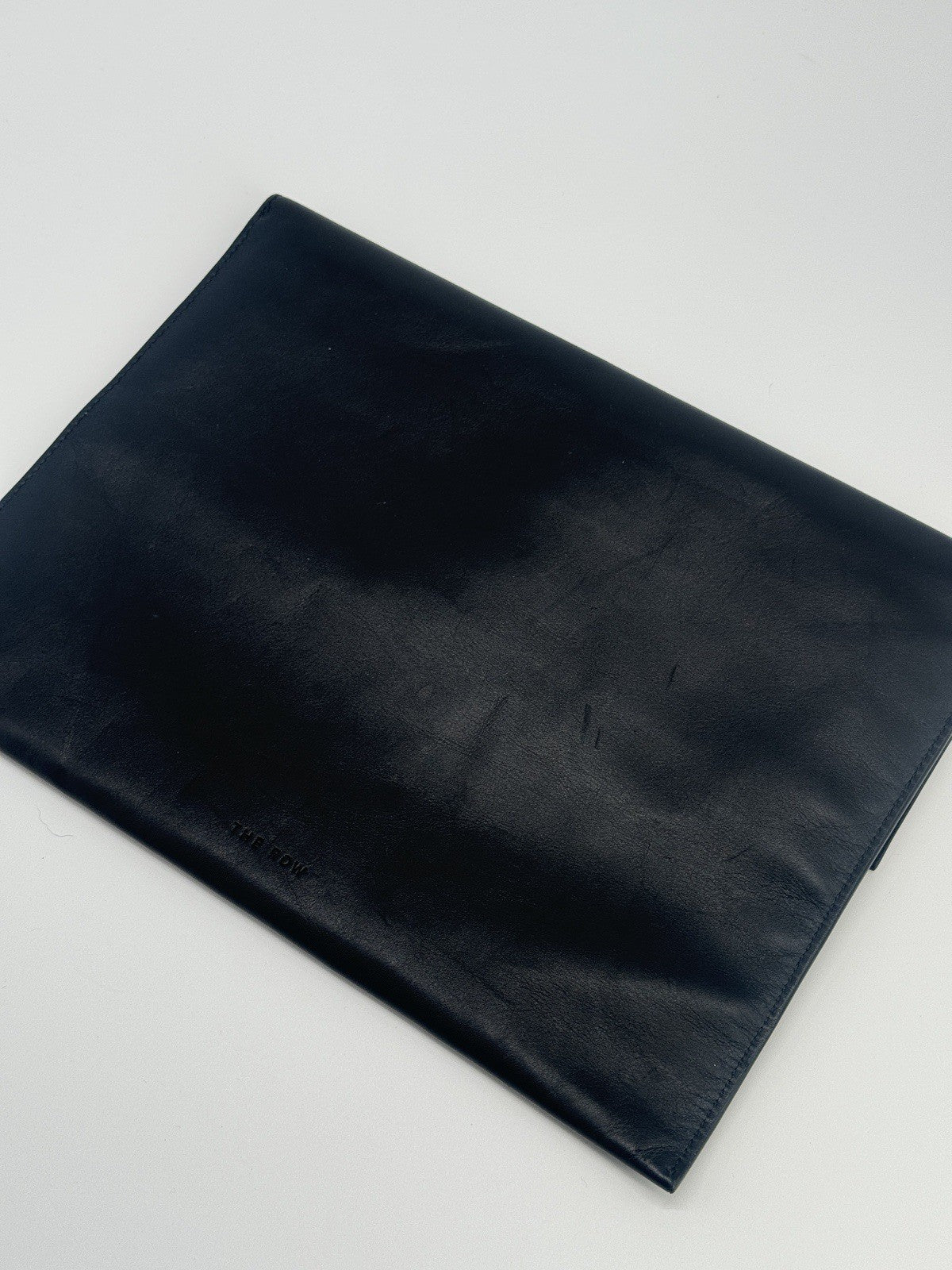 The Row Black Leather Clutch — view 5