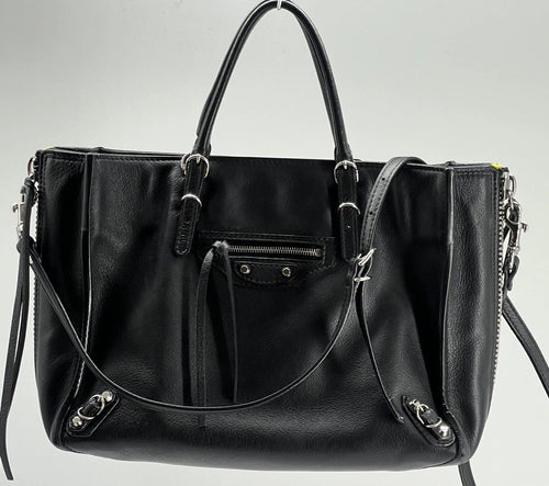 Balenciaga Papier A4 Zip Around Black Leather Bag — view 1
