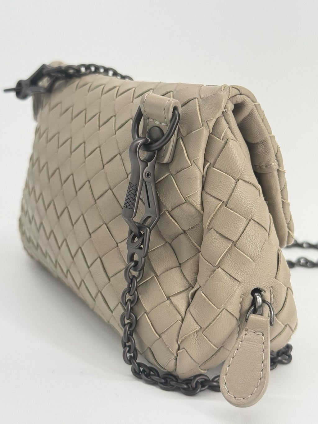 Bottega Veneta Mini Nappa Intrecciato Expandable Chain Crossbody Bag — view 4