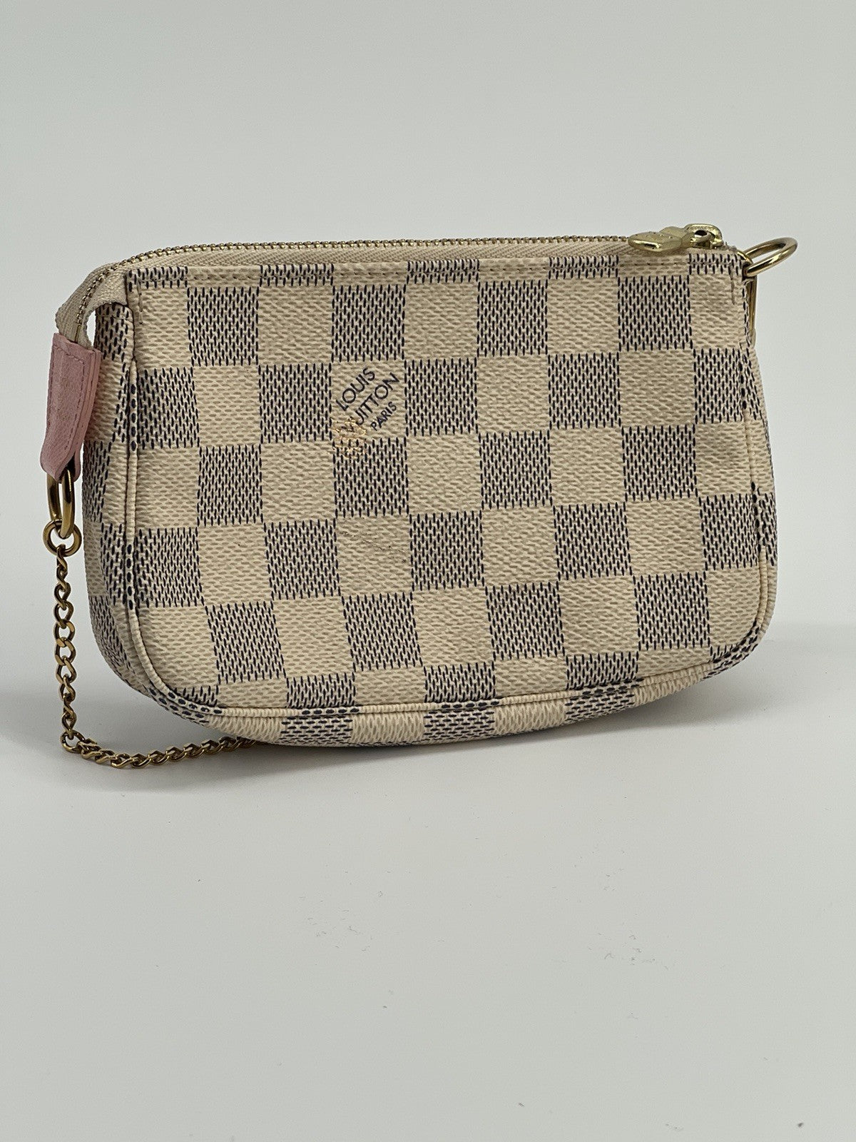 Louis Vuitton Mini Pochette Damien Azur Canvas Xmas Birds Bag — view 4
