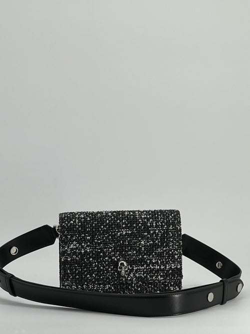Alexander McQueen Small Skull Raffia Shoulder Bag — view 2