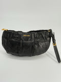 Prada Tessuto Black Leather Pouch — view 1