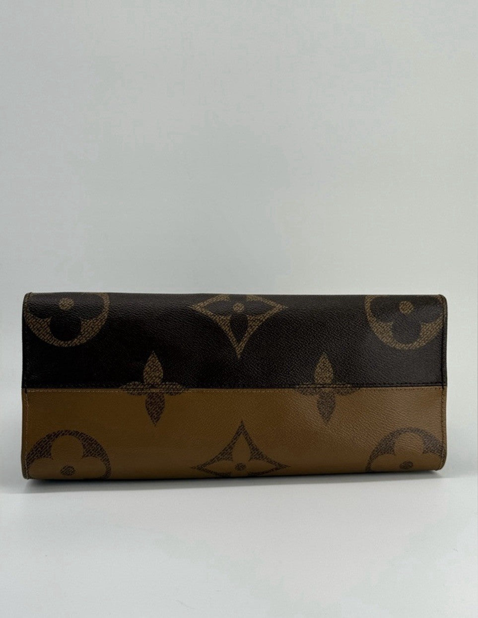 Louis Vuitton On The Go Tote MM Brown Monogram Reverse Leather Bag — view 7