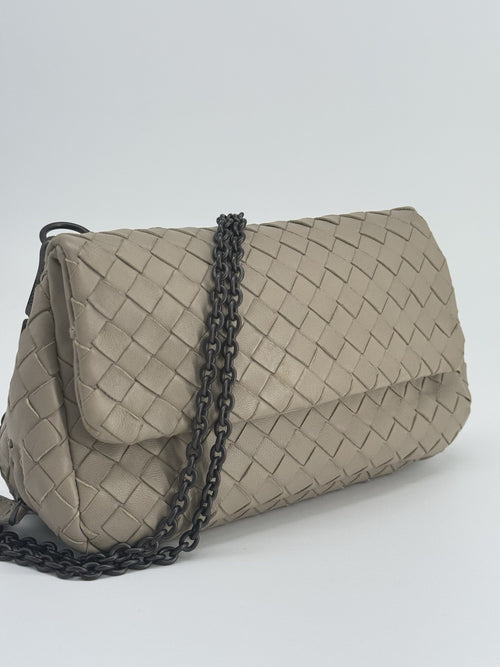 Bottega Veneta Mini Nappa Intrecciato Expandable Chain Crossbody Bag — view 2