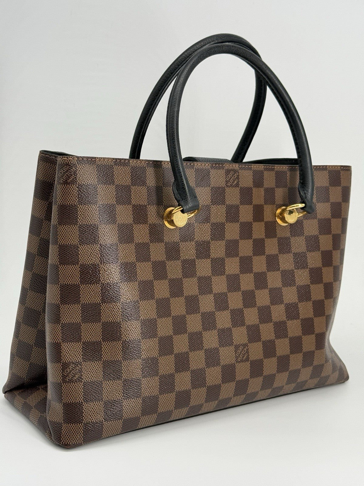 Louis Vuitton Damier Ebene Riverside Top Handle Bag — view 7