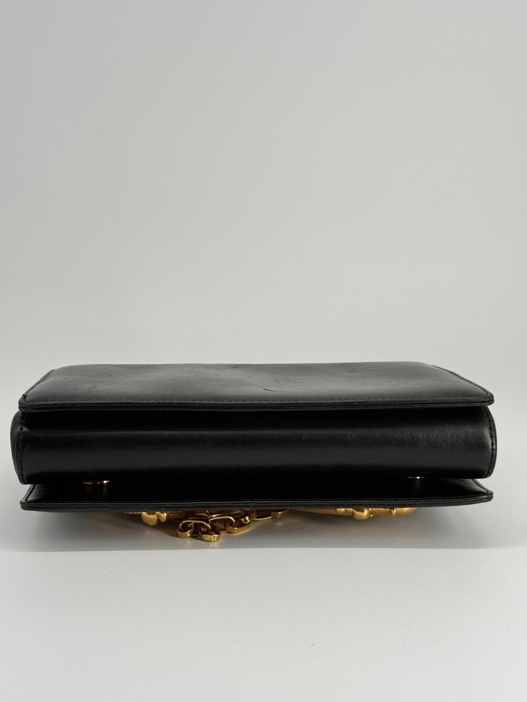 Dolce&Gabbana DG Girls Black Leather Shoulder Purse Bag — view 4