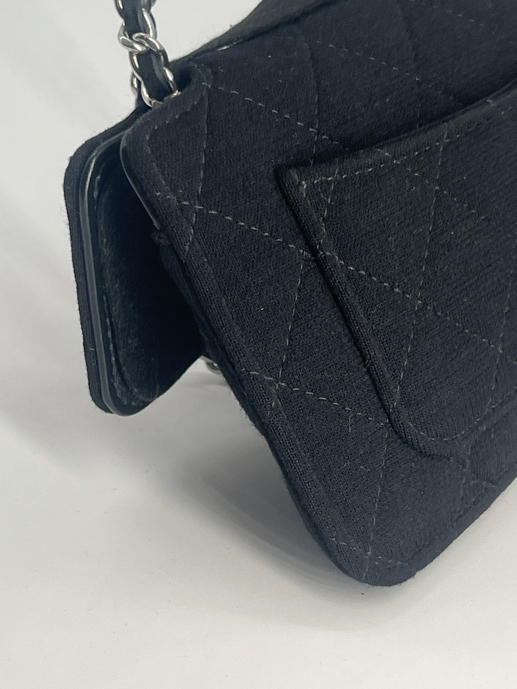 Chanel Black Quilted Foldable Tote Chain Bag — view 5