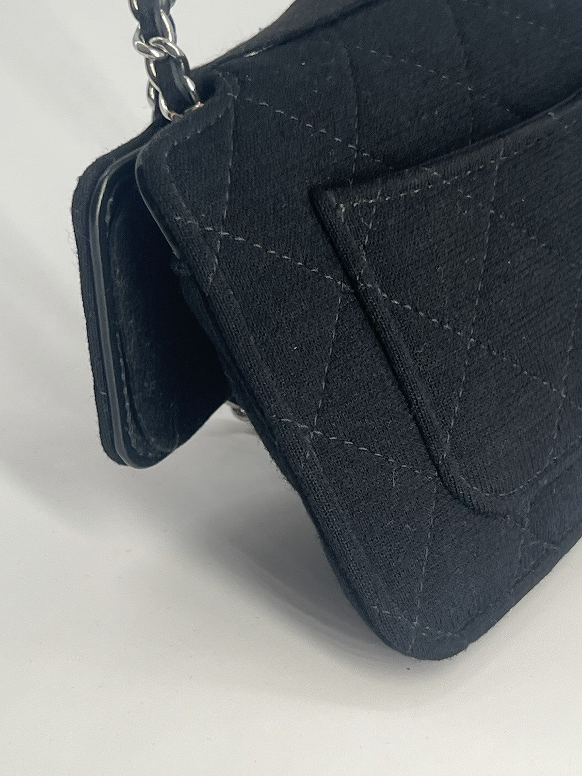 Chanel Black Quilted Foldable Tote Chain Bag — view 5