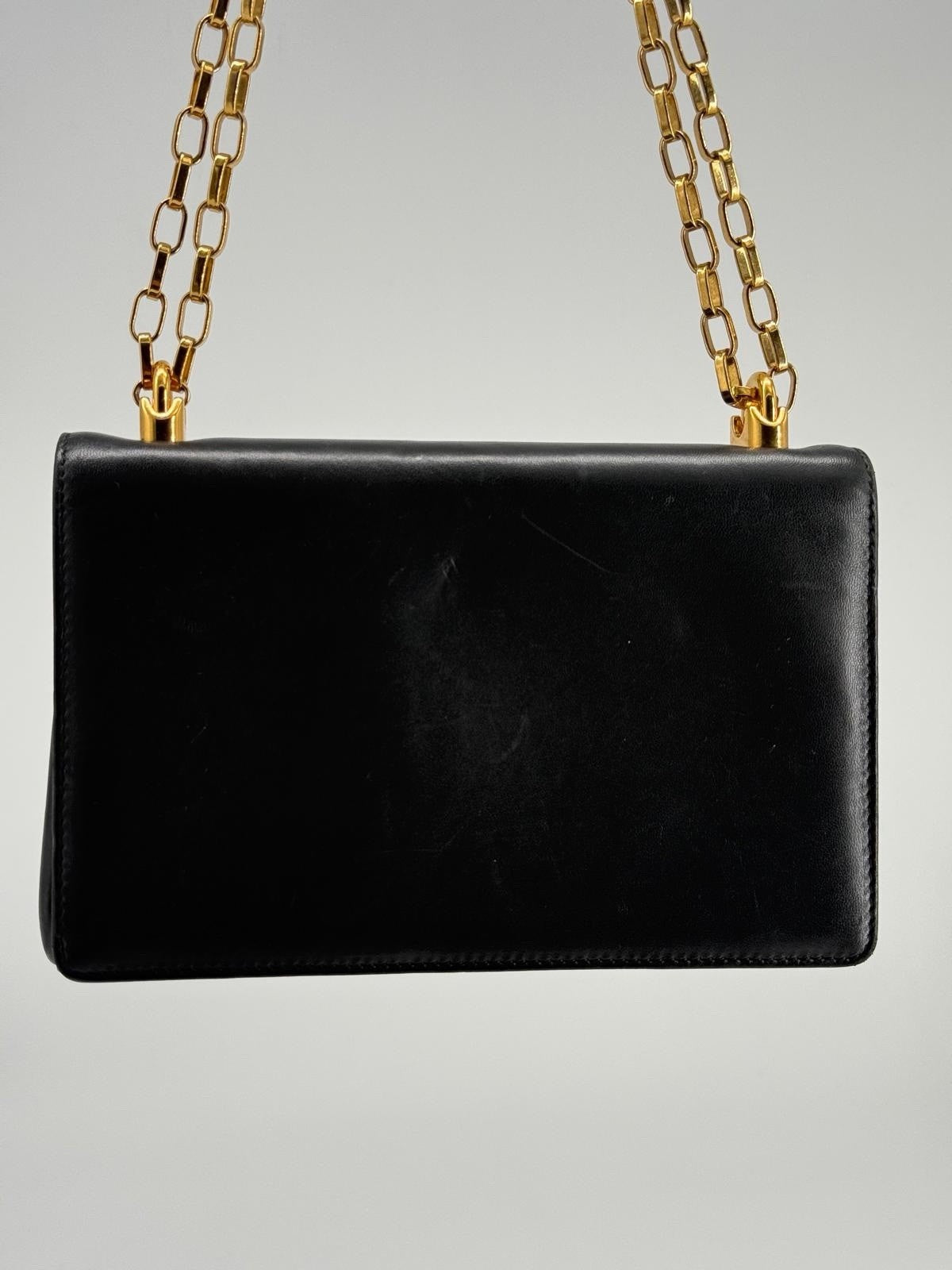 Dolce&Gabbana DG Girls Black Leather Shoulder Purse Bag — view 7