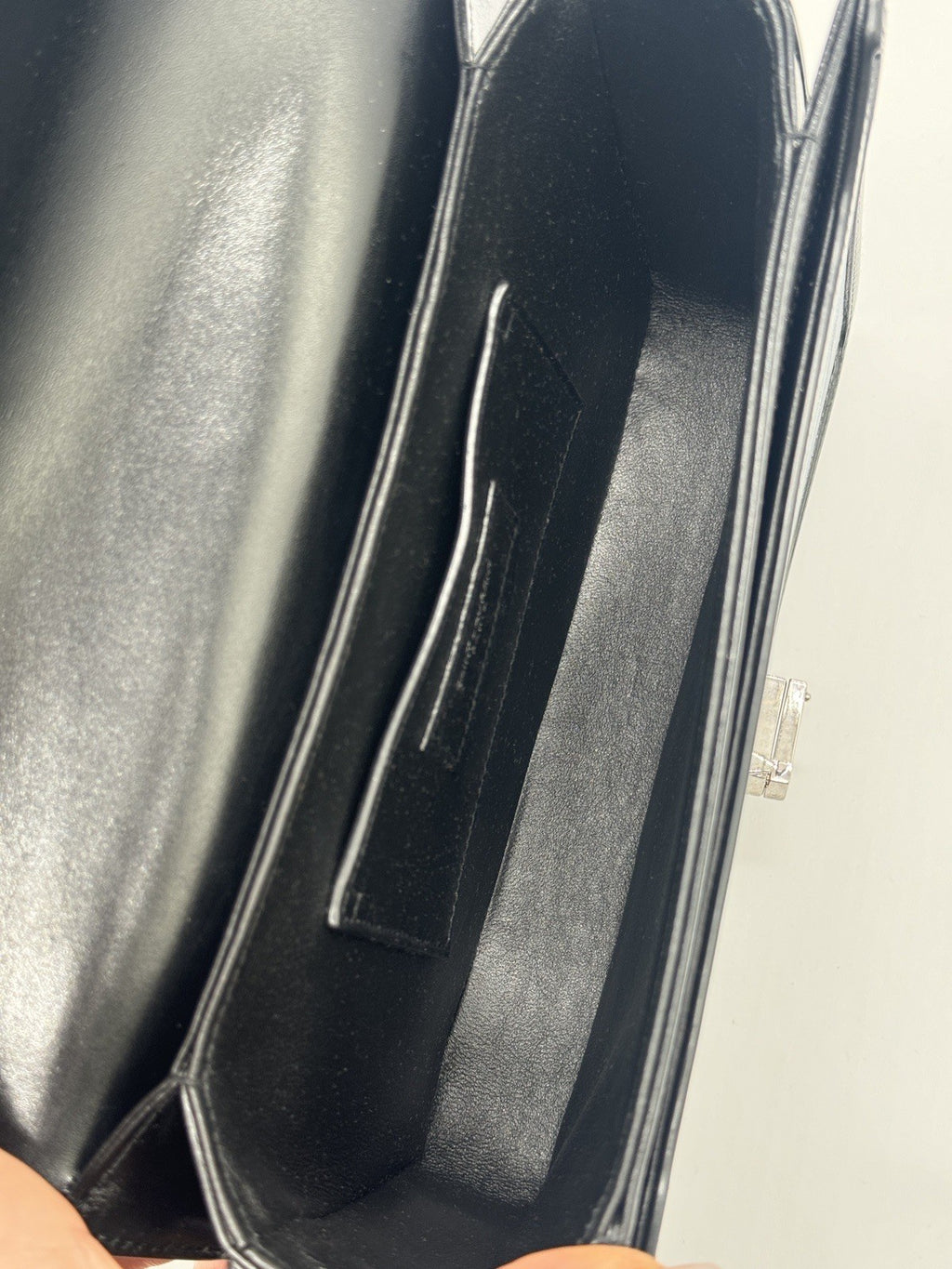 Saint Laurent Solferino  Medium Black Leather Shoulder Bag 2023 — view 5