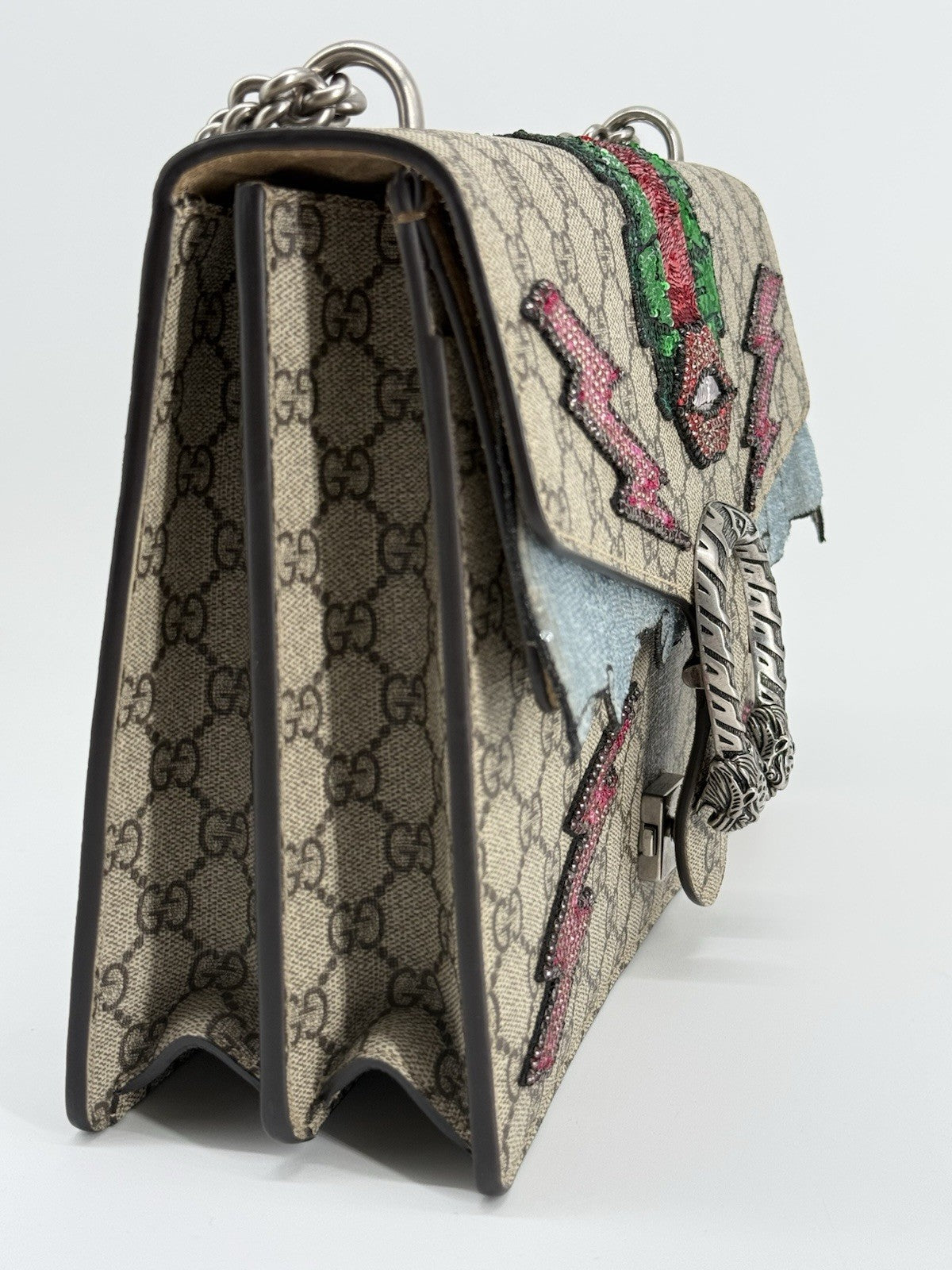Gucci Dionysus GG Supreme Brown Canvas Shoulder Bag — view 4