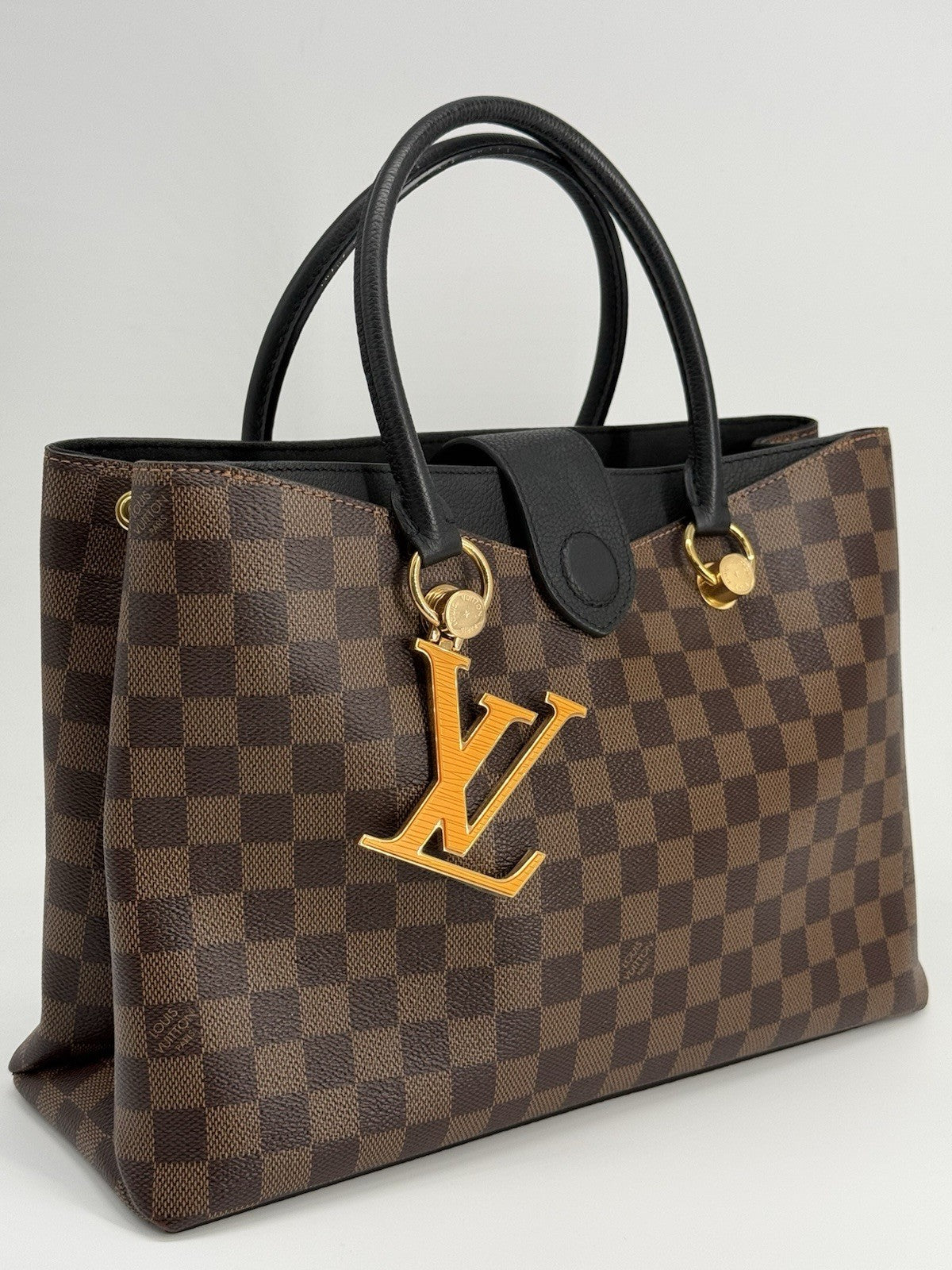 Louis Vuitton Damier Ebene Riverside Top Handle Bag — view 2