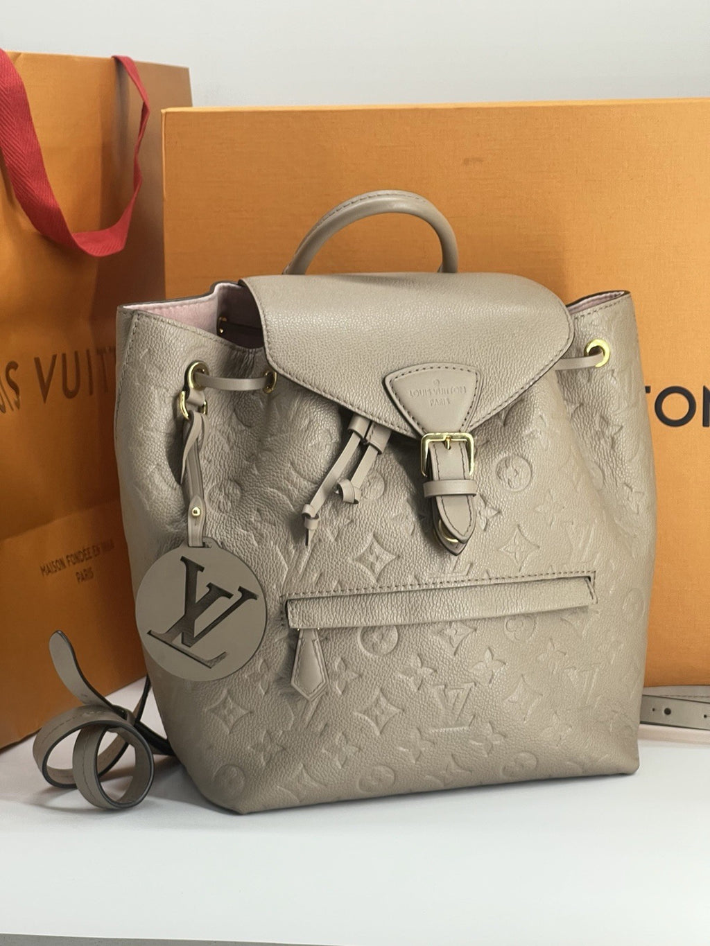 Louis Vuitton Montsouris NM Backpack Monogram Empreinte Leather PM — view 1