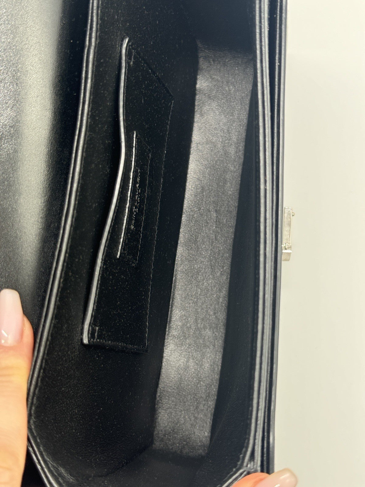 Saint Laurent Solferino  Medium Black Leather Shoulder Bag 2023 — view 6