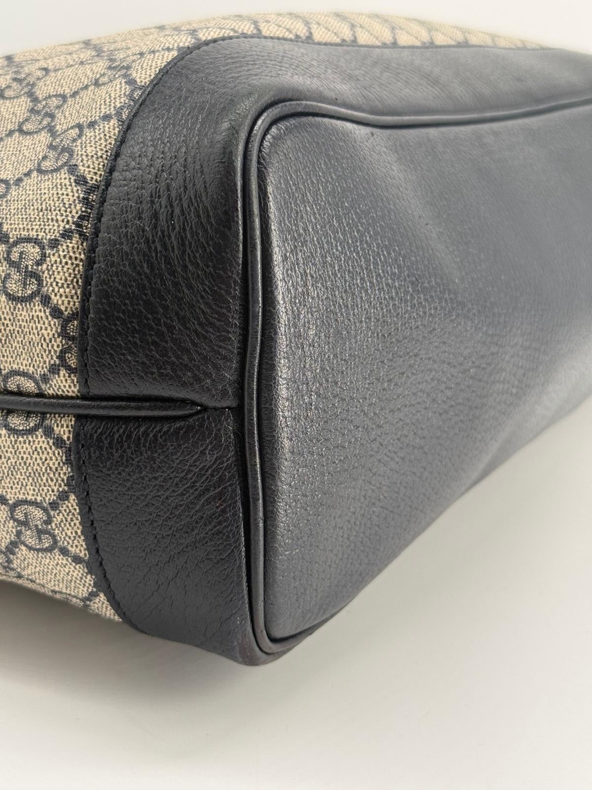 GUCCI Ophidia Medium Beige And Ebony GG Canvas Tote Bag — view 7