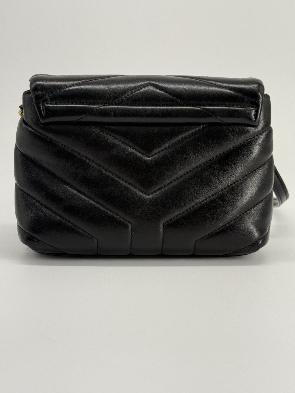 Saint Laurent Toy Loulou Black Leather Shoulder Bag — view 7