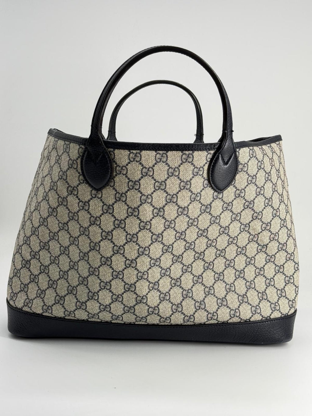 GUCCI Ophidia Medium Beige And Ebony GG Canvas Tote Bag — view 4