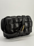 Bottega Veneta Intrecciato Padded Cassette Black Leather Shoulder Bag — view 1