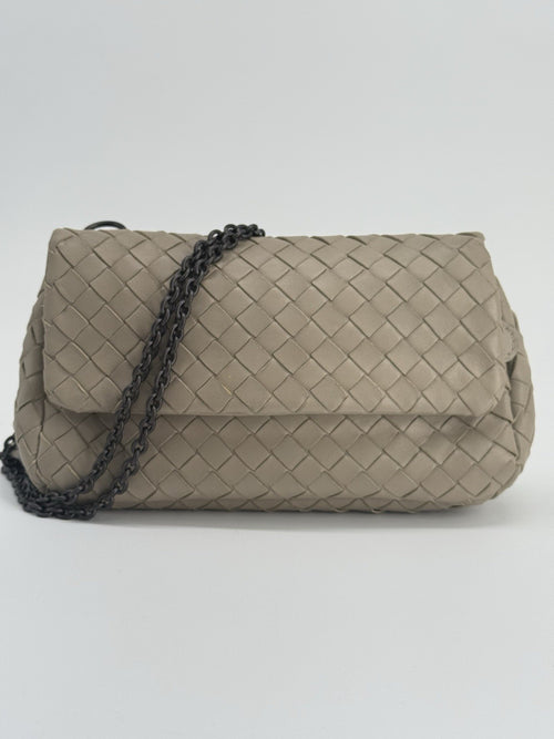 Bottega Veneta Mini Nappa Intrecciato Expandable Chain Crossbody Bag — view 1