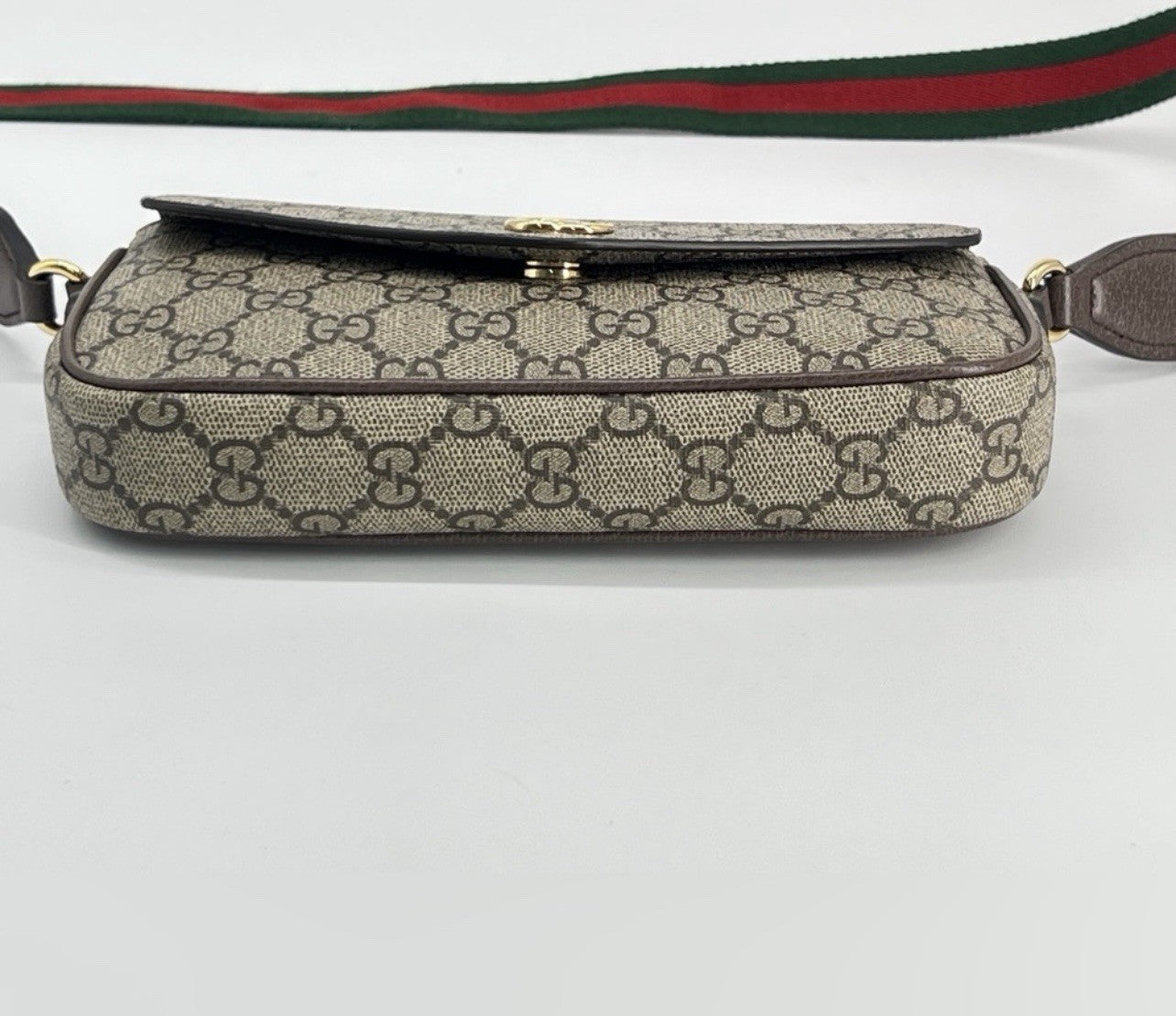 Gucci Ophidia Mini Bag GG Supreme Canvas Web Stripe Crossbody Bag — view 6