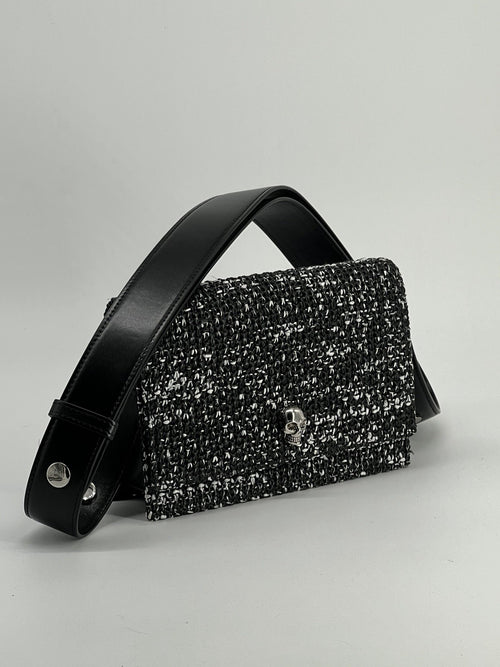 Alexander McQueen Small Skull Raffia Shoulder Bag — view 1